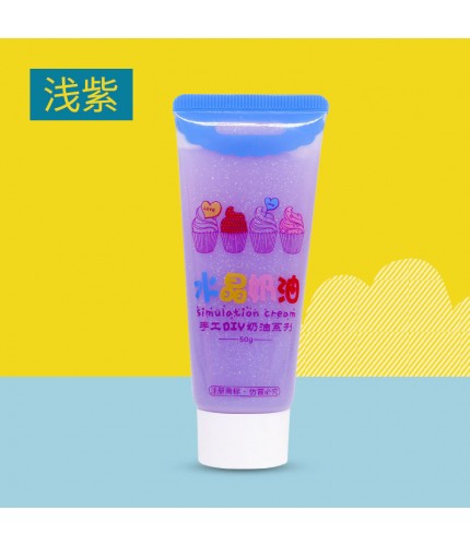 Light Purple Artificial Cream Gum Jelly Glue