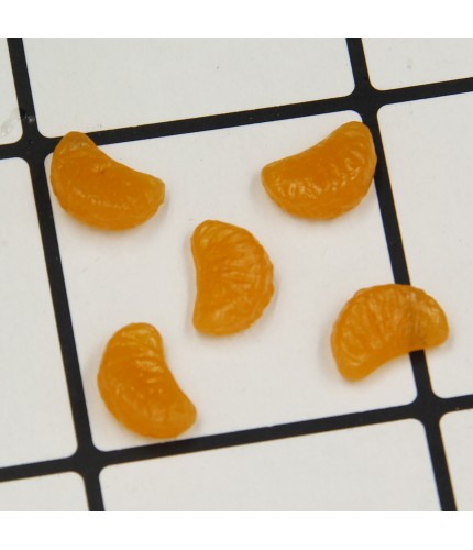 9# Golden Orange Petals Resin Miniature Craft Supplies