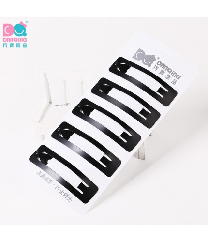 5 Pieces Of 7Cm Square Classic Style Hair Clip