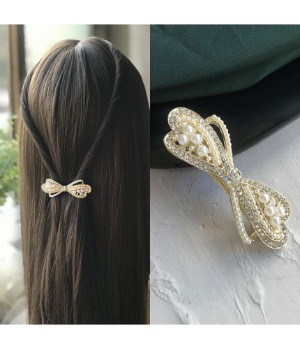 Elegant Bow Spring Clip Korean Style Hair Clip Clearance