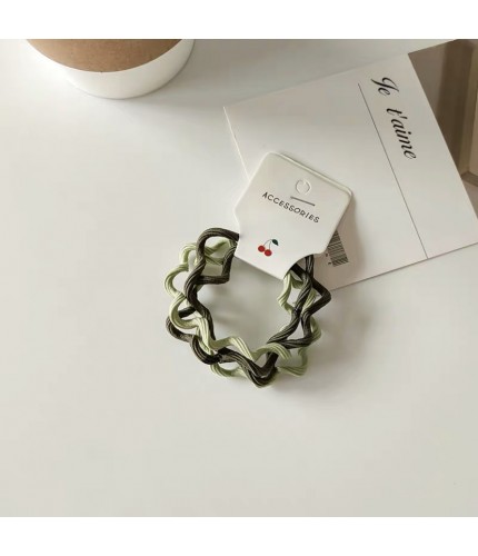 Green Wave 4 Pieces Hair Bands