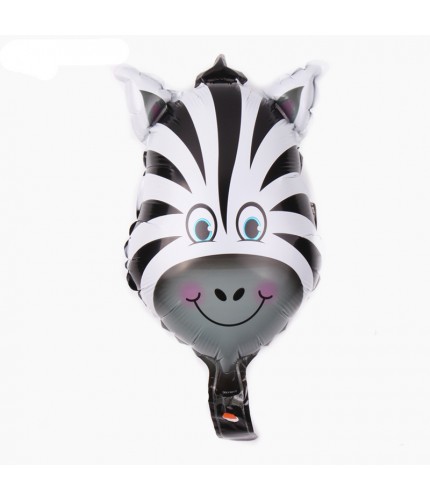 Zebra Head Foil Balloon