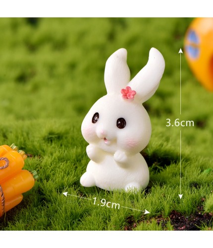 No 15 Sitting Rabbit Rabbit Paradise Micro Landscape Miniature Craft Supplies