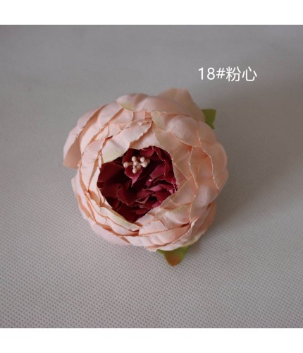 18# Autumn Light Pink Powder Core Artificial Peony Head Clearance