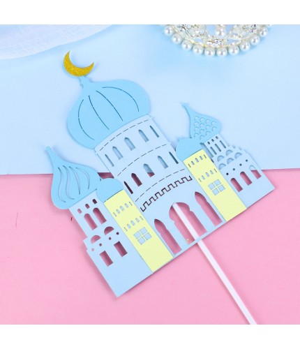 Blue Castle - 1 Pack Cake Topper Decoration Clearance
