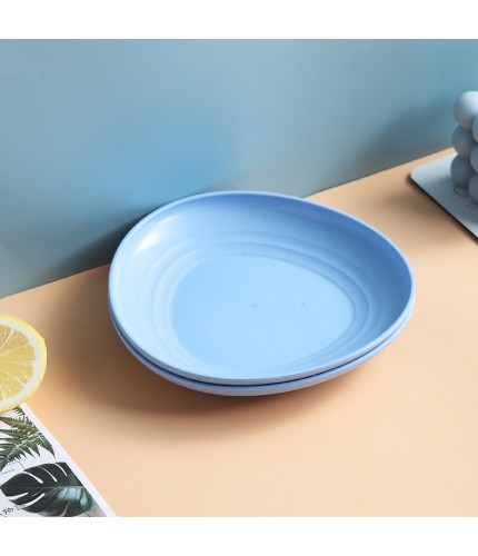 Nordic Blue Wheat Straw Dish Clearance