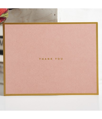 Light Pink Thank You Greeting Card