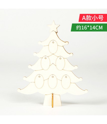 A Small16X14Cm Christmas Tree Wooden Craft Supplies