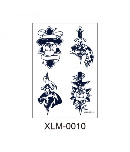 Pattern Xlm - 0010 110X160 Temporary Tattoo Sheet Clearance