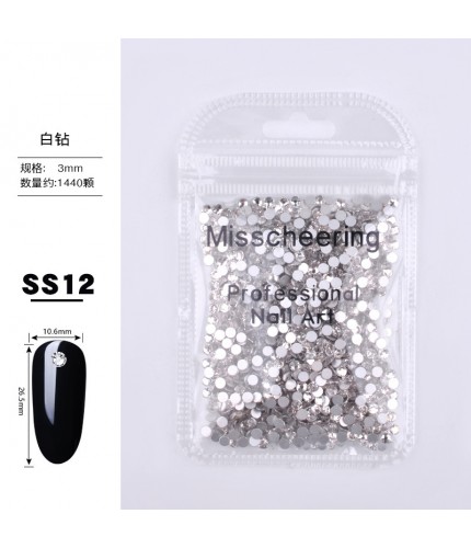 Ss12 White Diamond (3.0) 1440 Nail Art Clearance