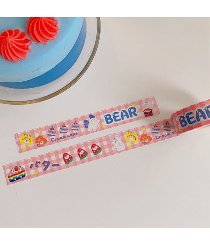 3#Cake Bear Washi Tape