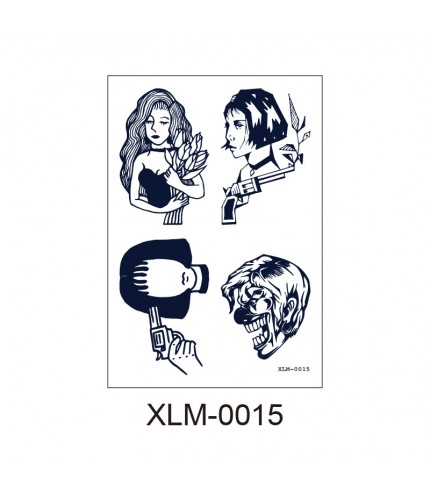 Pattern Xlm - 0015 110X160 Temporary Tattoo Sheet Clearance