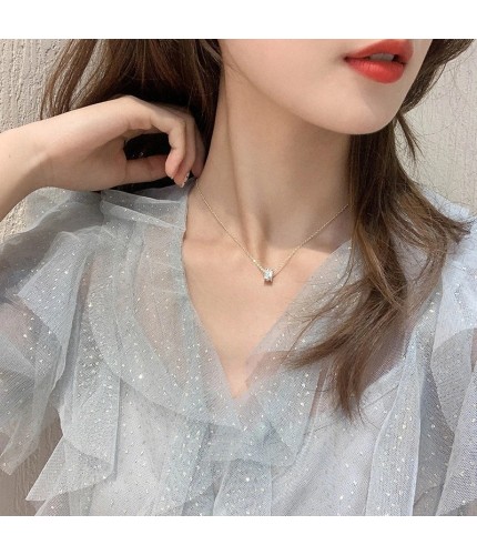 1168# Golden Diamond-Studded Waist Korean style Necklace Clearance