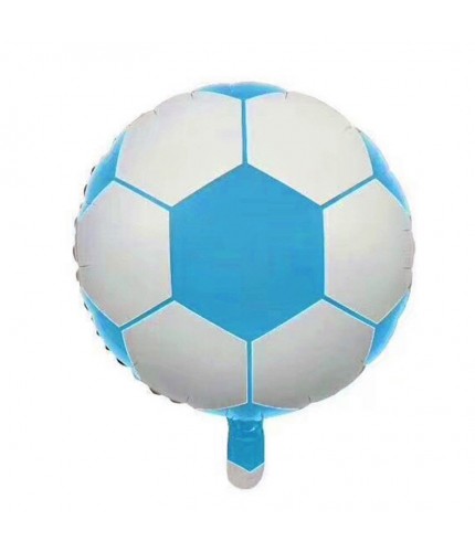 Football Sky Blue Foil Balloon