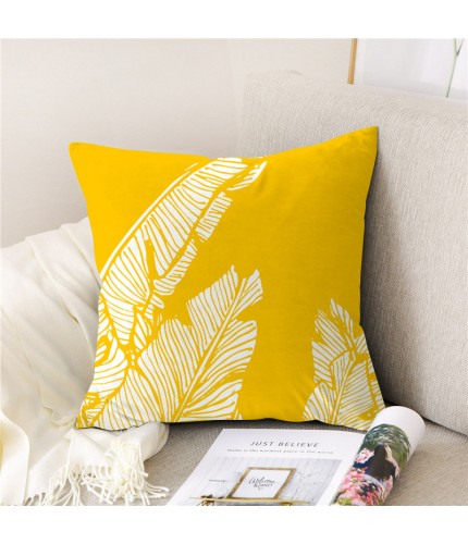 Tm001-15 (Banana Leaf)40 x 40Cm (A Single Pillowcase Does Not Contain A Core) Cushion Cover Clearance