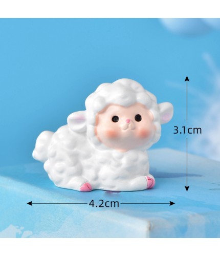No 3 Lying Ewe Cartoon Sheep Craft Miniatures Clearance