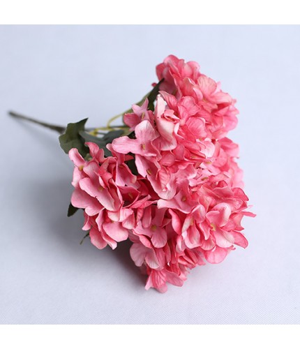 Rose Red Artificial 6-pronged hydrangea Clearance