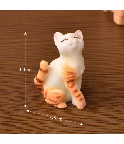 No 12 Kiss Orange Cat Realistic Kitten Craft Miniatures