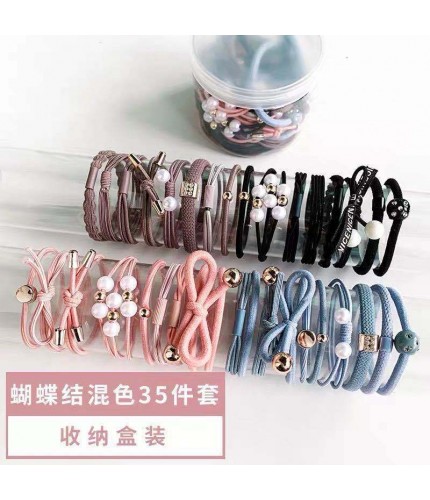 35-Piece Bow Mixed Set 1 Hair Bands Clearance
