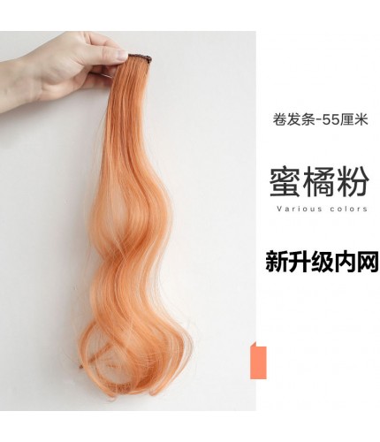 Tangerine Powder-Curly Hair-New Highlight Hair Extension Clearance