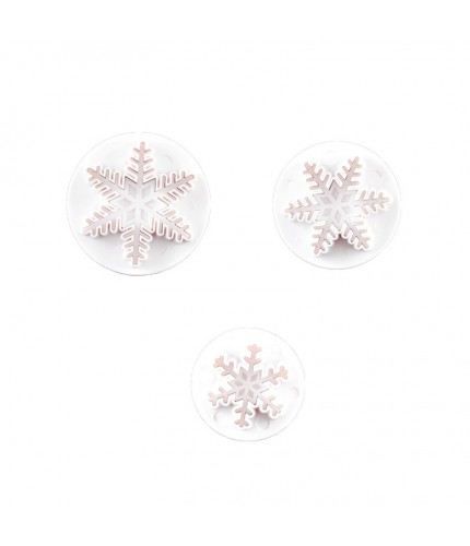 Opp 3Pcs Fine Snowflake Spring Mold Clearance