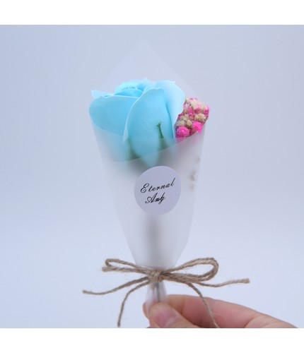 703 Soap Flower - Yongxing Sky Blue Floral Bouquet Clearance