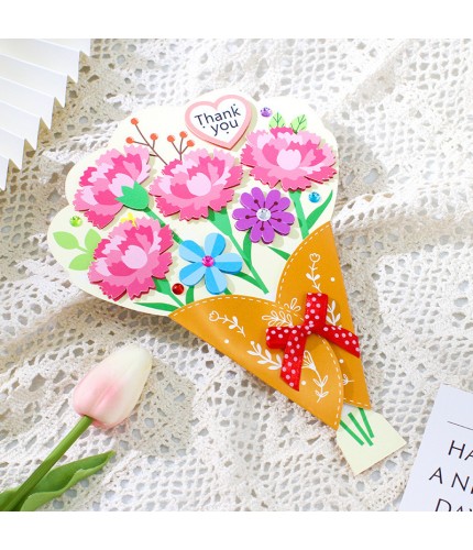 A Bouquet Of Flowers Greeting Card 1# Carnation Greeting Card Clearance