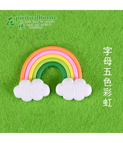 No 8 Letter Five - Rainbow Micro Landscape Miniature Craft Supplies