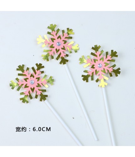 Laser Powder 3 Pieces Cake Topper Decoration Clearance
