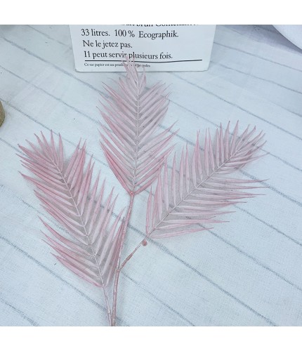 Pink Artificial Tail Leaf Trident