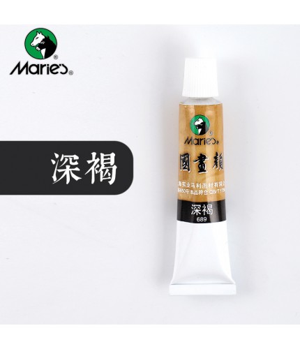 - 689 Dark Brown Maries Classic Chinese Painting Pigment 12Ml