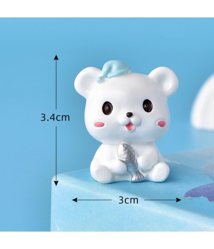 No 3 Fish And Bear Cute Pet Paradise Craft Miniatures Clearance