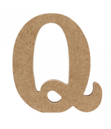 Log15 Thick Q Wooden Alphabet Craft Letter Clearance