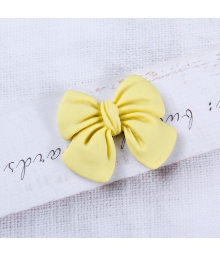 5# Yellow Bow Resin Miniature Craft Supplies