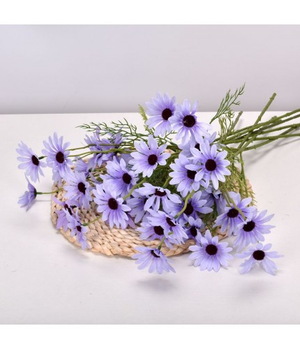 Blue Purple Dutch Chrysanthemum Faux Flower