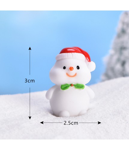 No3 Bow Tie Snowman New Christmas Collection Micro Landscape Miniature Craft Supplies