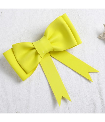 Eva Overd Bow - Yellow Cake Topper Decoration Clearance