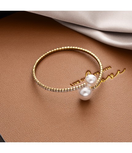 2083# Pearl-Golden Kstyle Bracelet Clearance