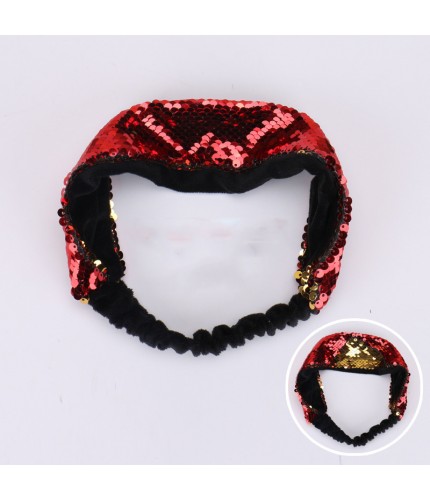 478 Red Sequin Head Band