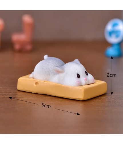 No 3 Cheese Mouse Grey Micro Landscape Miniature Craft Supplies Clearance
