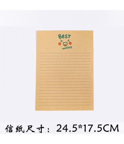 Kraft Best Wishes 1 Letter Greeting Note Paper
