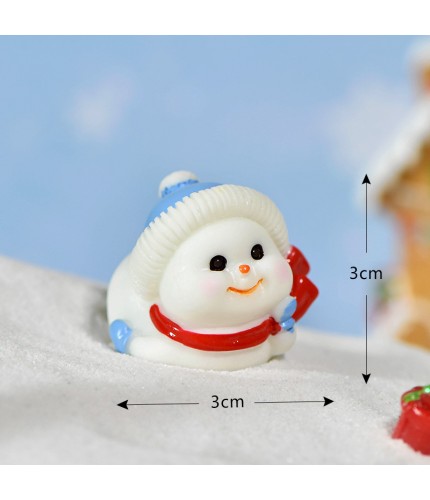 No 3 Lying Snowman Embrace Christmas Collection Craft Miniatures Clearance