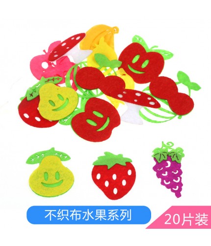 Non - Woven Patch Fruit Series Kids Craft Supplies