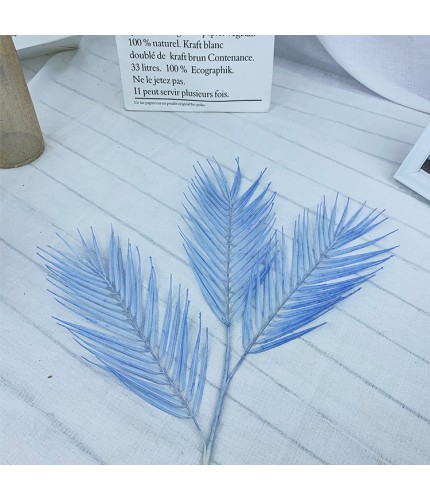 Light Blue Artificial Tail Leaf Trident
