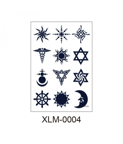 Pattern Xlm - 0004 110X160 Temporary Tattoo Sheet