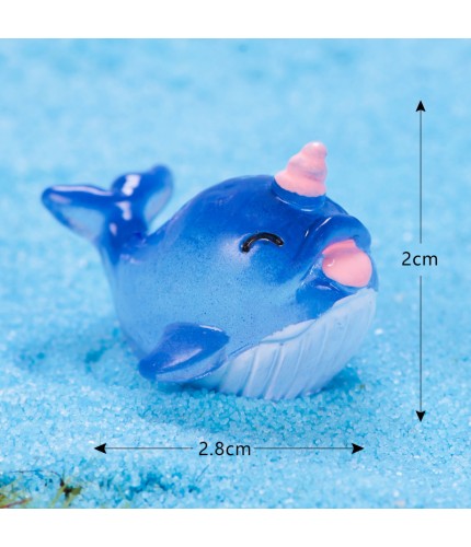 17 - Narwhal Sea Animal Microlandscape Miniature Crafts