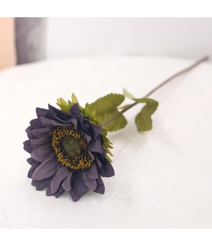 Autumn Blue Single sunflower Artificial flower Clearance