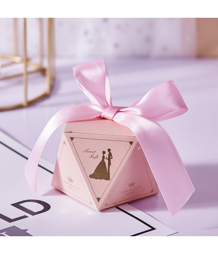 Pink Lover - Pink Ribbon Small Wedding Favors Box