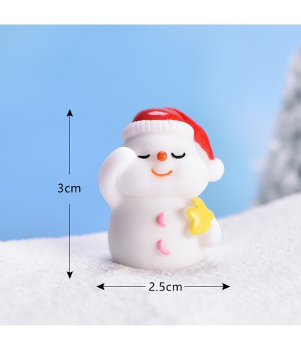 No 1 Star Snowman New Christmas Collection Micro Landscape Miniature Craft Supplies