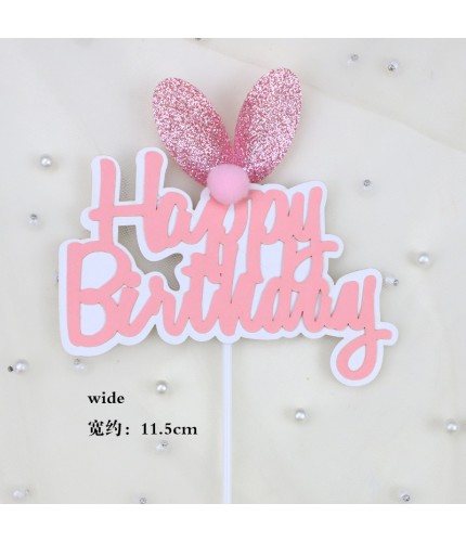 Pink Hp - Rabbit Ears1 Piece Cake Topper Clearance
